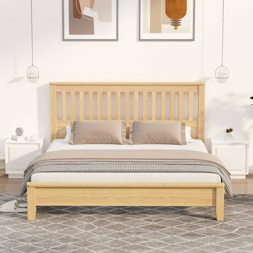 NNEVL Bedside Cabinets 2pcs HighGlossWhite 44x35x45cm EngineeredWood