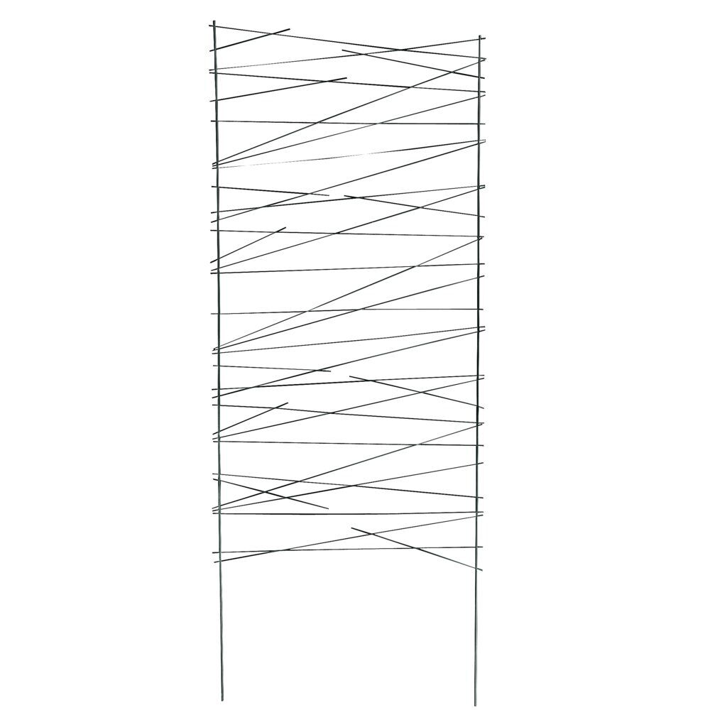Barrière treillage métal noir à planter