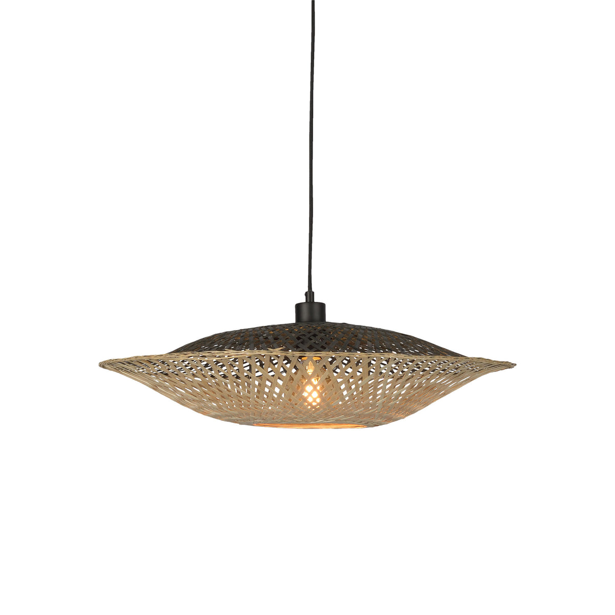 GOOD&MOJO hanglamp Kalimantan - bruin - Ø44cm