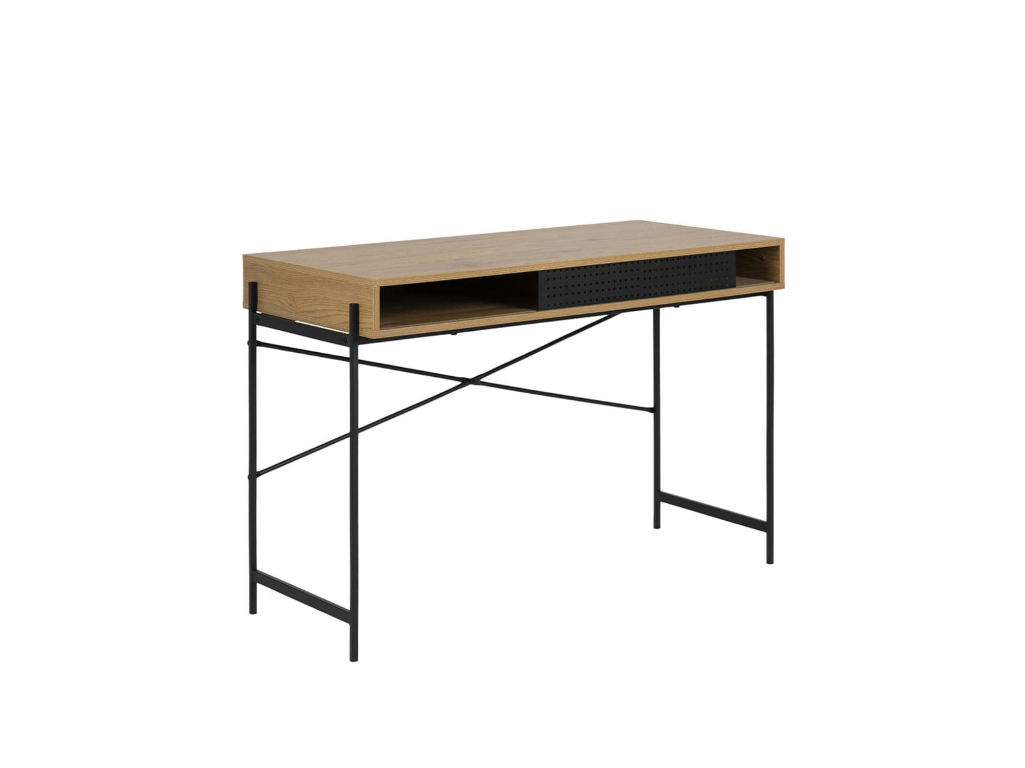 JILL - Console style industriel 112 cm bois