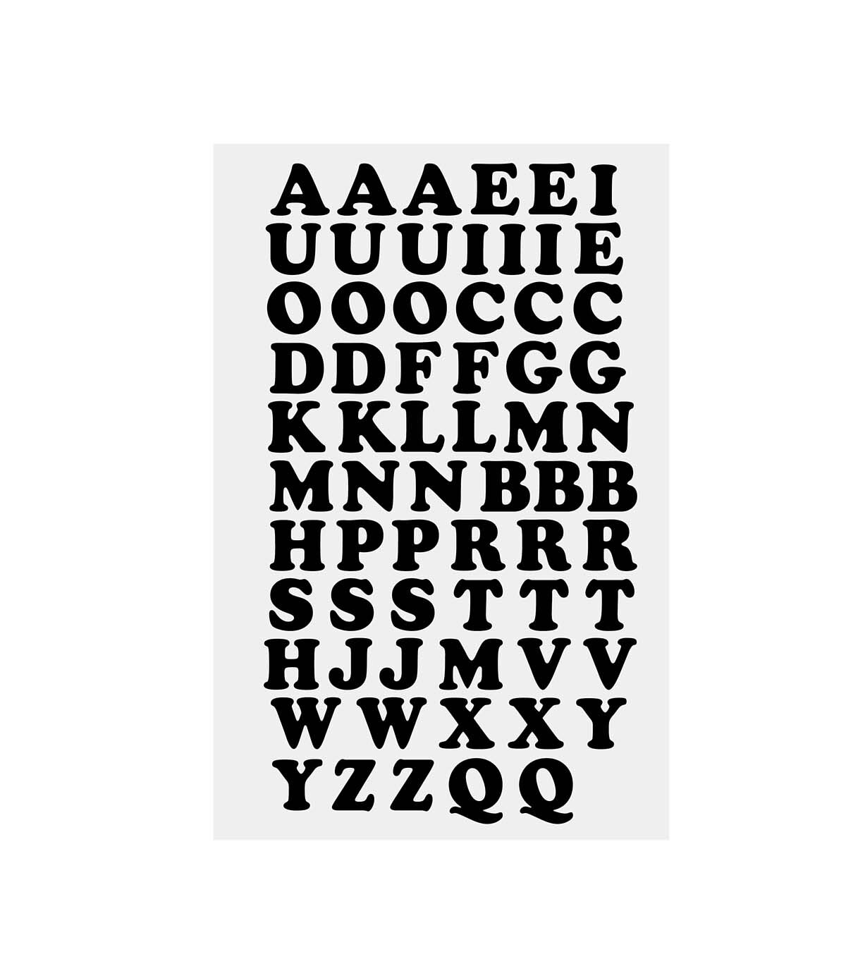 .75 Black Cooper Iron On Letters 1 Sheet by hildie & jo