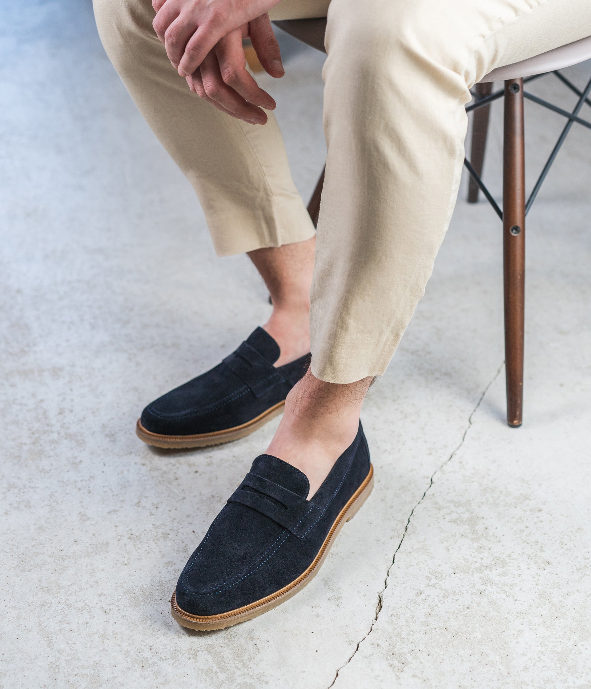 Mocassin Saul marine