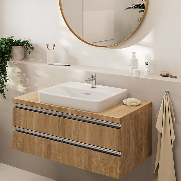 Mitigeur de lavabo lave-mains eau froide chrome Hansgrohe Vernis Blend 70