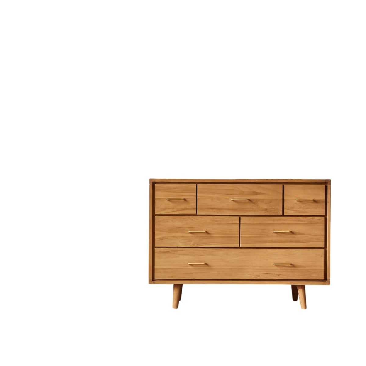 Tikamoon - Kort - Massief teakhouten ladekast