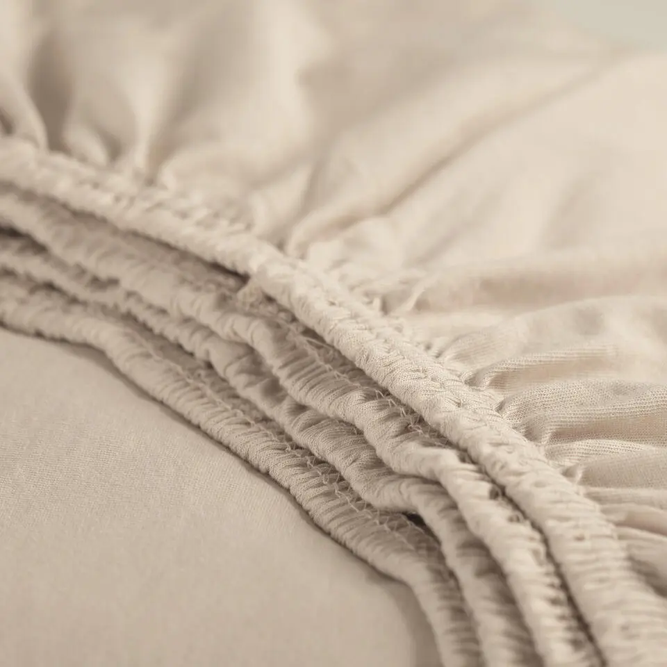 Cinderella - Hoeslaken (tot 25 cm) - Jersey - 160x210/220 - Light Sand