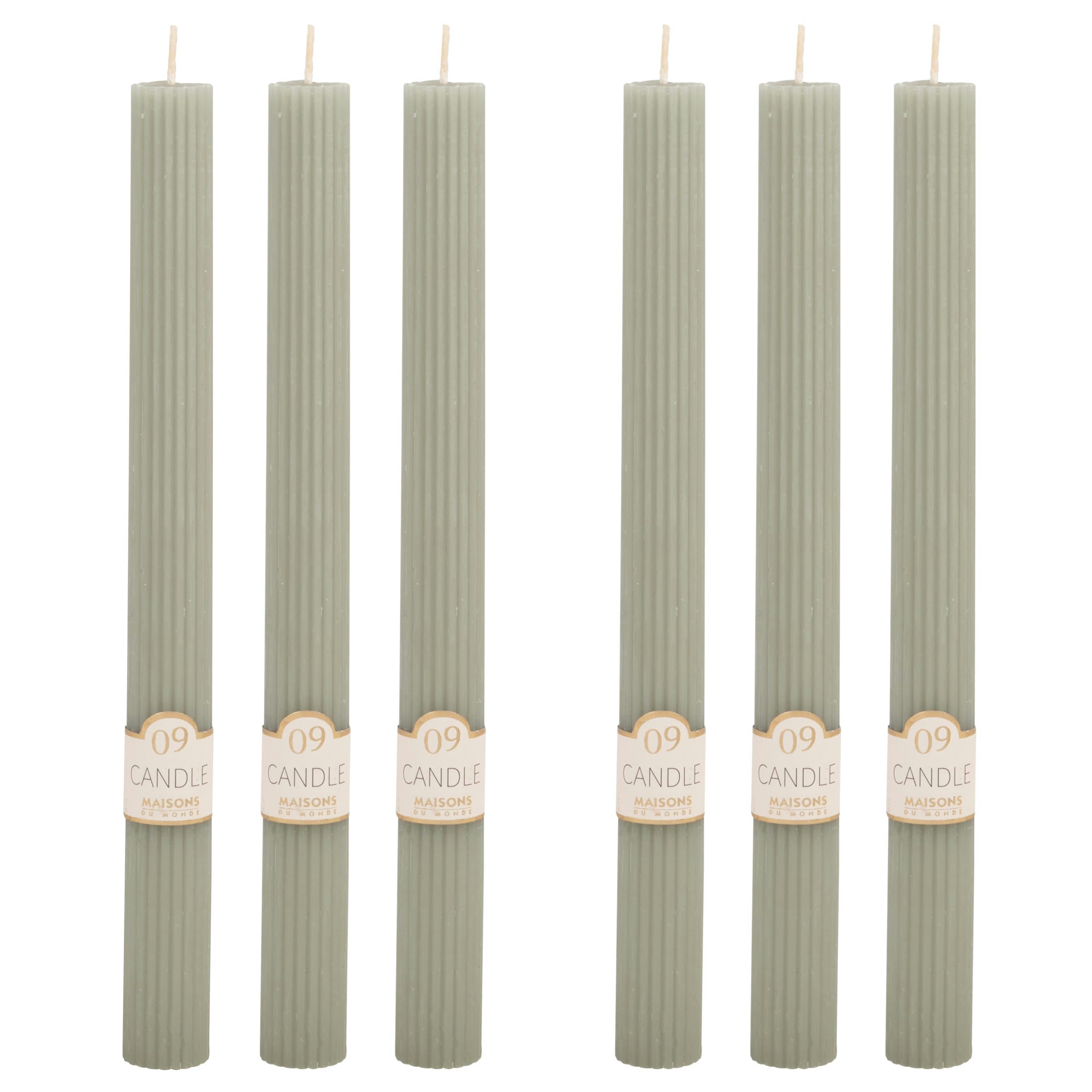 COLORAMA - Bougie longue verte H24