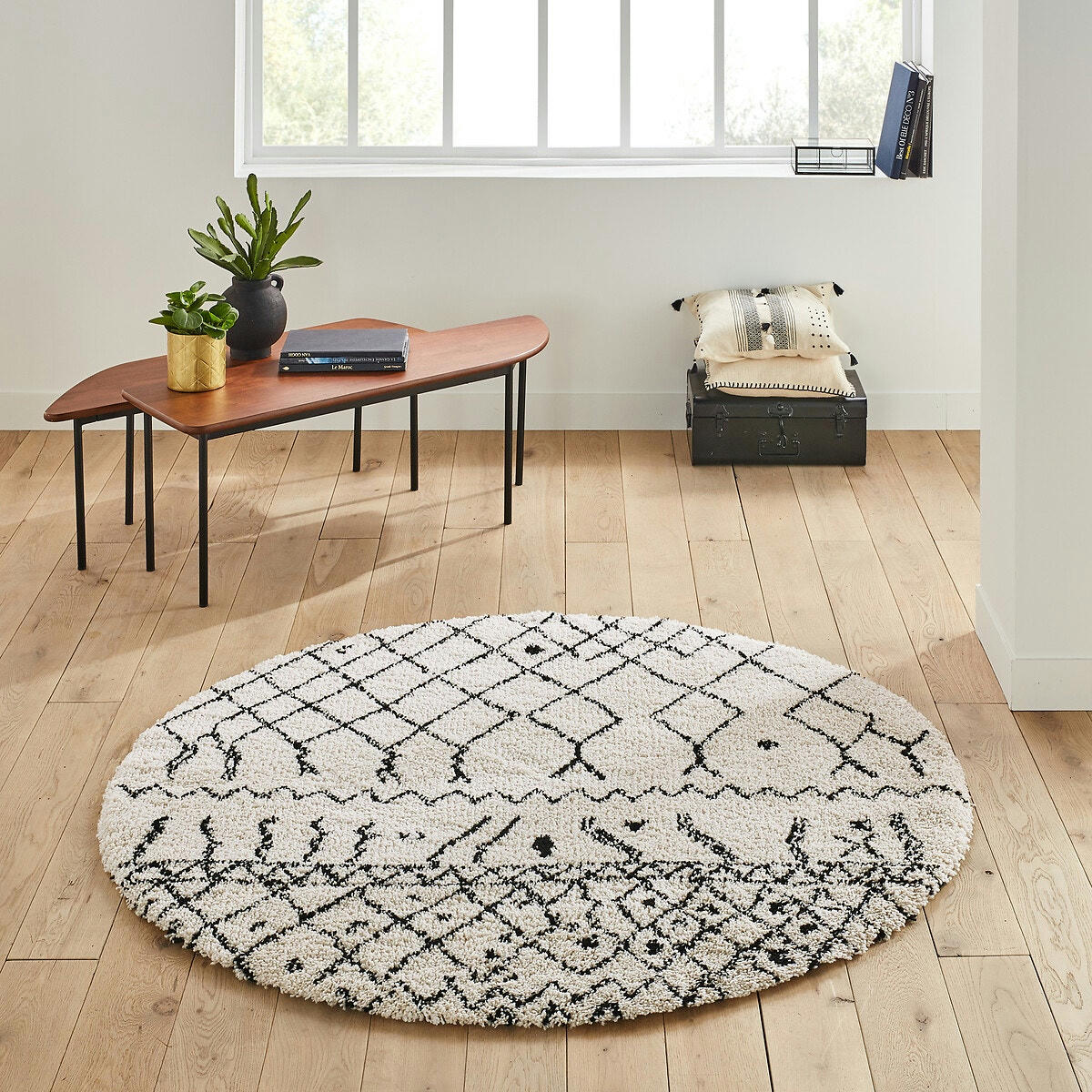 Tapis rond style berbère, Afaw