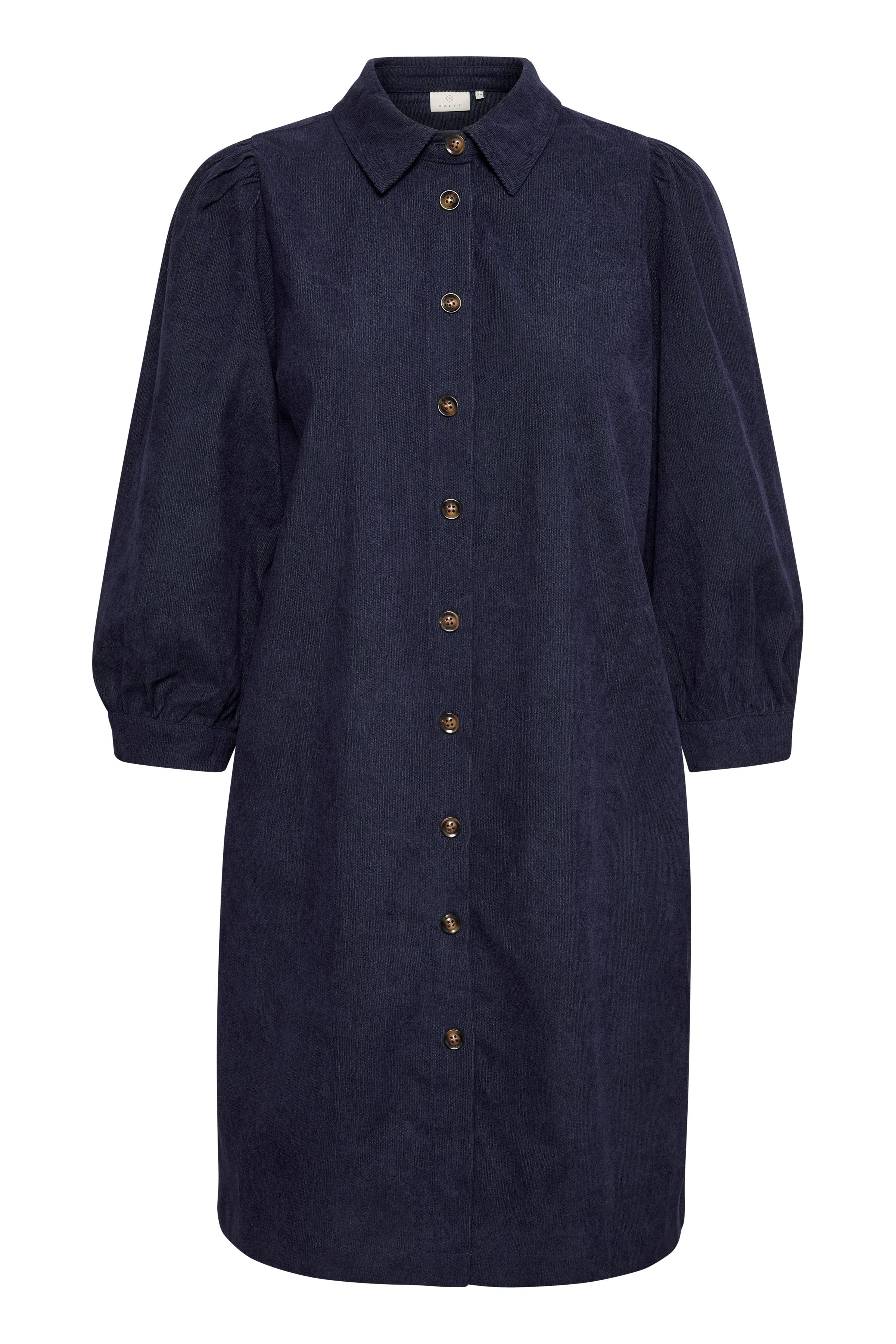 Kaffe Eve Puff Sleeve Corduroy Dress