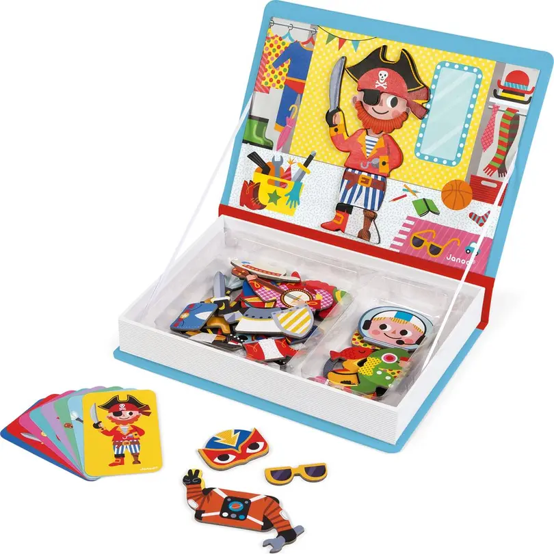 Spielset 36-teilig Magnetbuch Kostüme für Jungen
