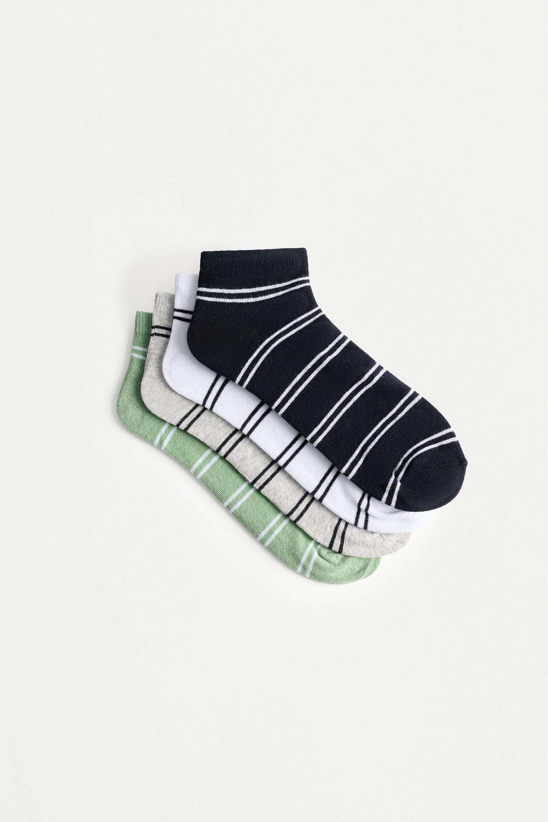 Calcetines tobilleros rayas (Pack 4)
