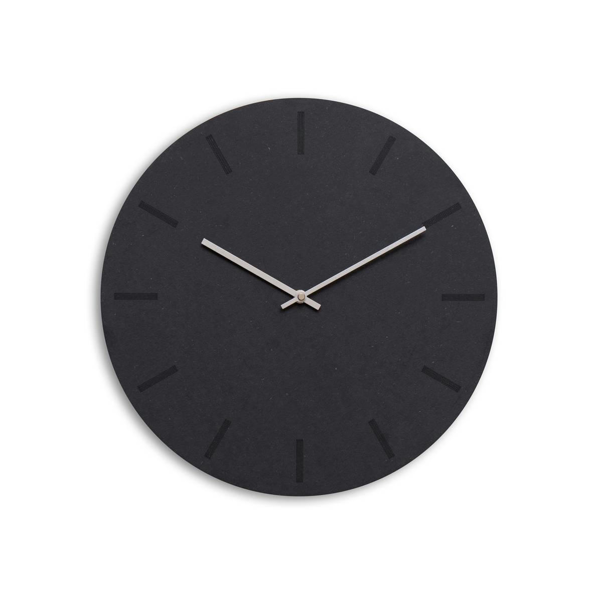 - Horloge murale en bois noir D38cm