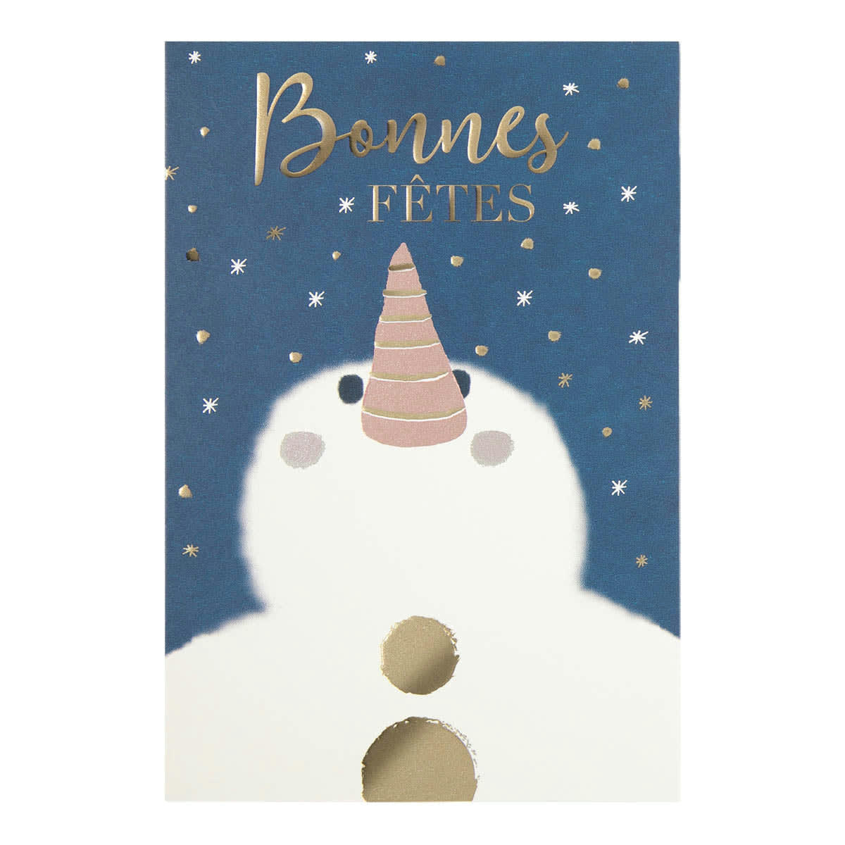 - Carte De Vœux Céleste Bonhomme De Neige