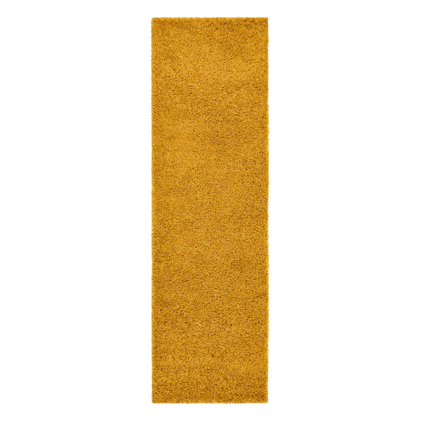 Dywan, Chodnik SOFFI shaggy 5cm złoty - do kuchni, 60x200 cm