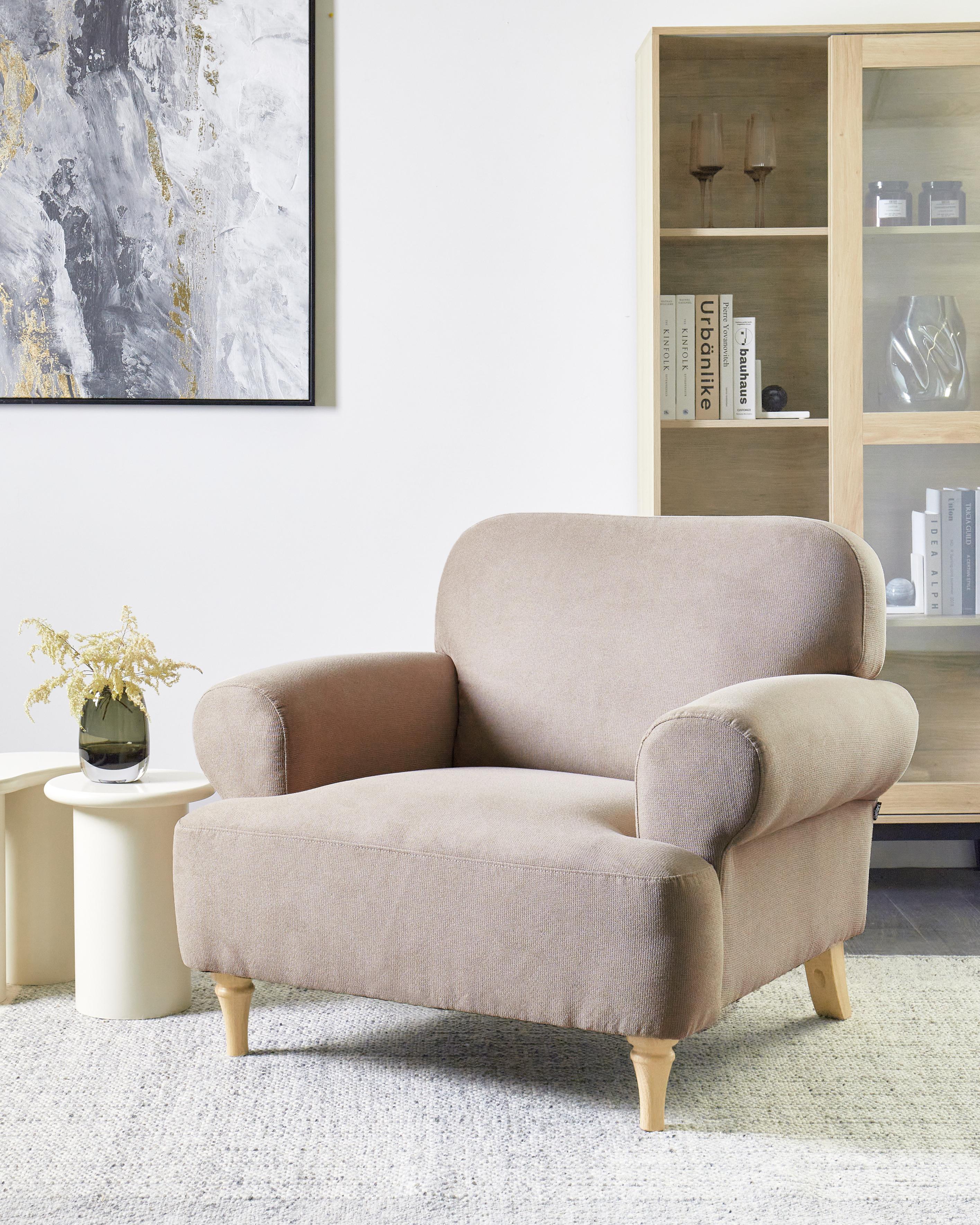 Armchair KIBERG Fabric Taupe