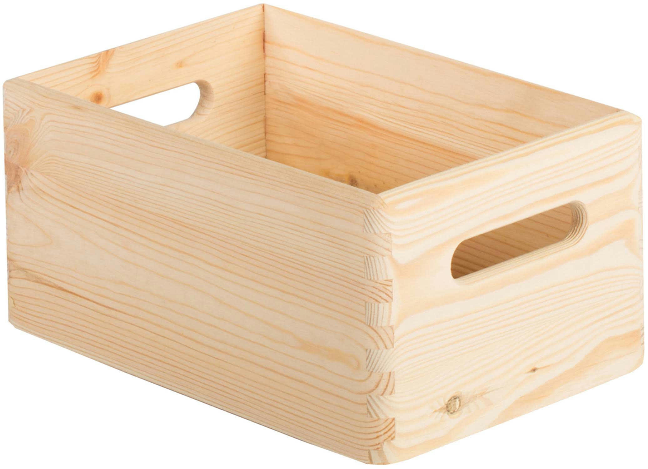 - Caisse en bois de rangement 30 x 20 x 14 cm