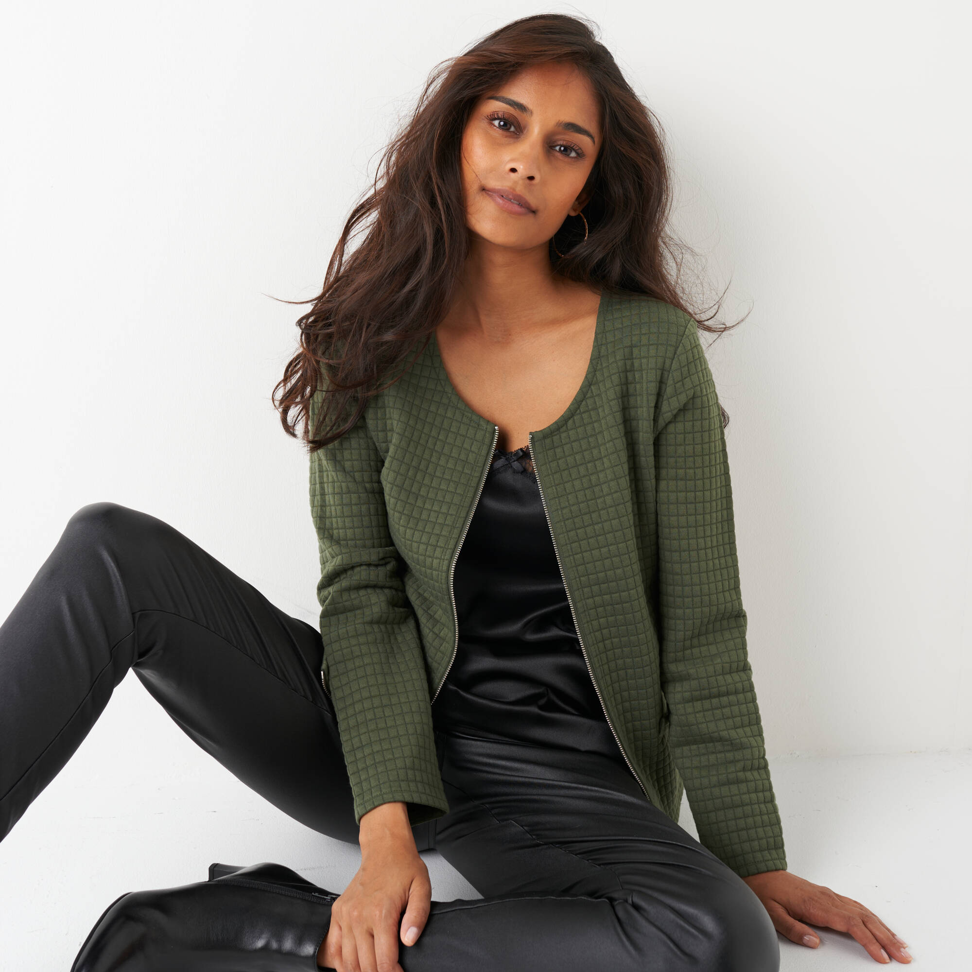 Veste matelassée zippée