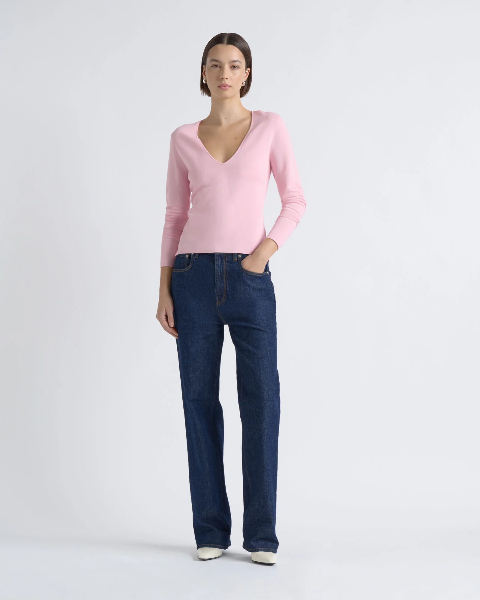 Milano Long Sleeve V-Neck Knit