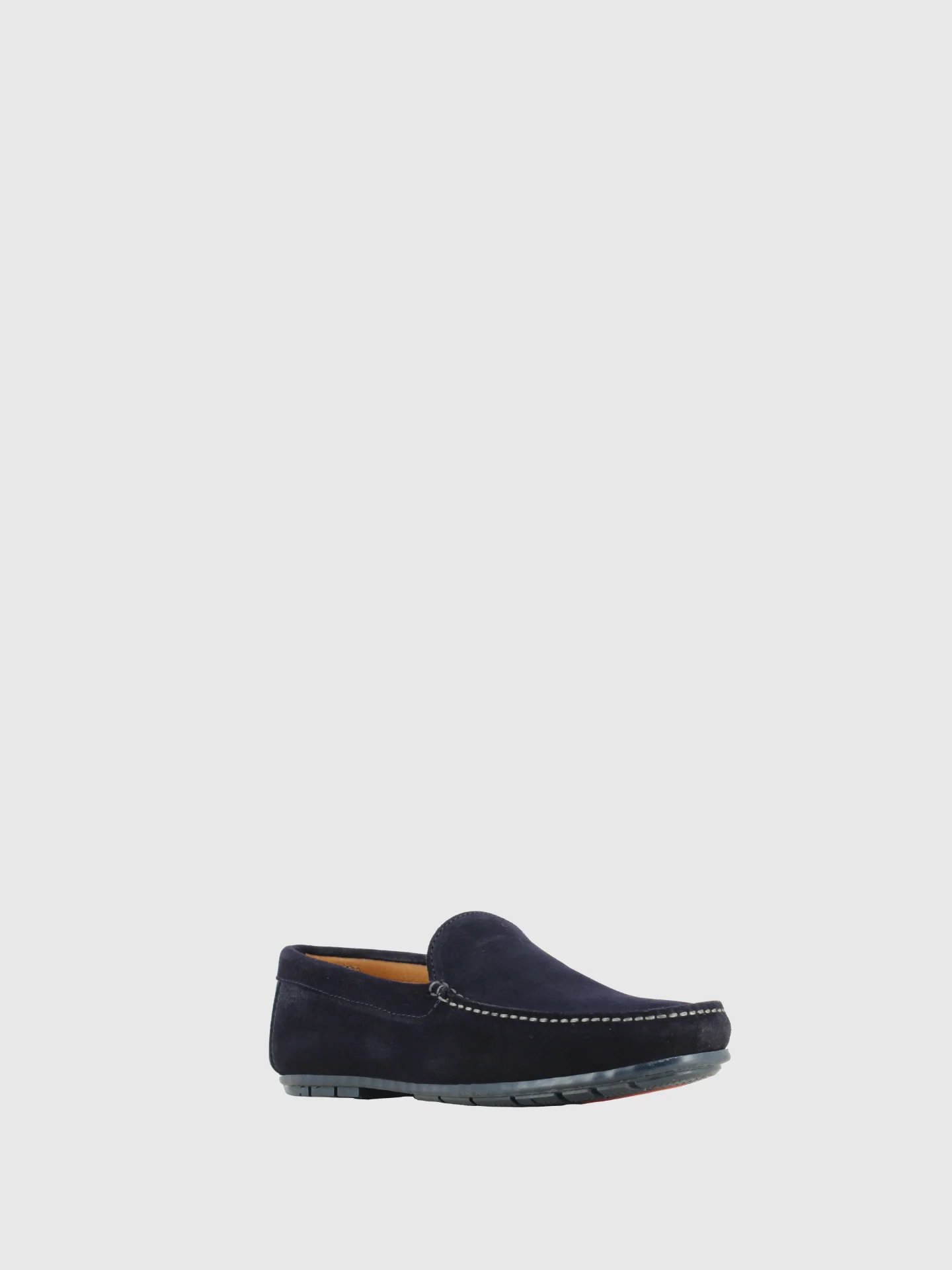 Sapatos com Ponta Redonda em Azul Marinho