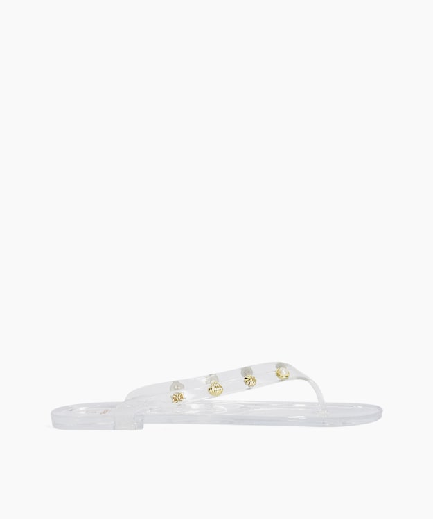 Lalas Clear - Jelly Toe Post Embellished Sandals