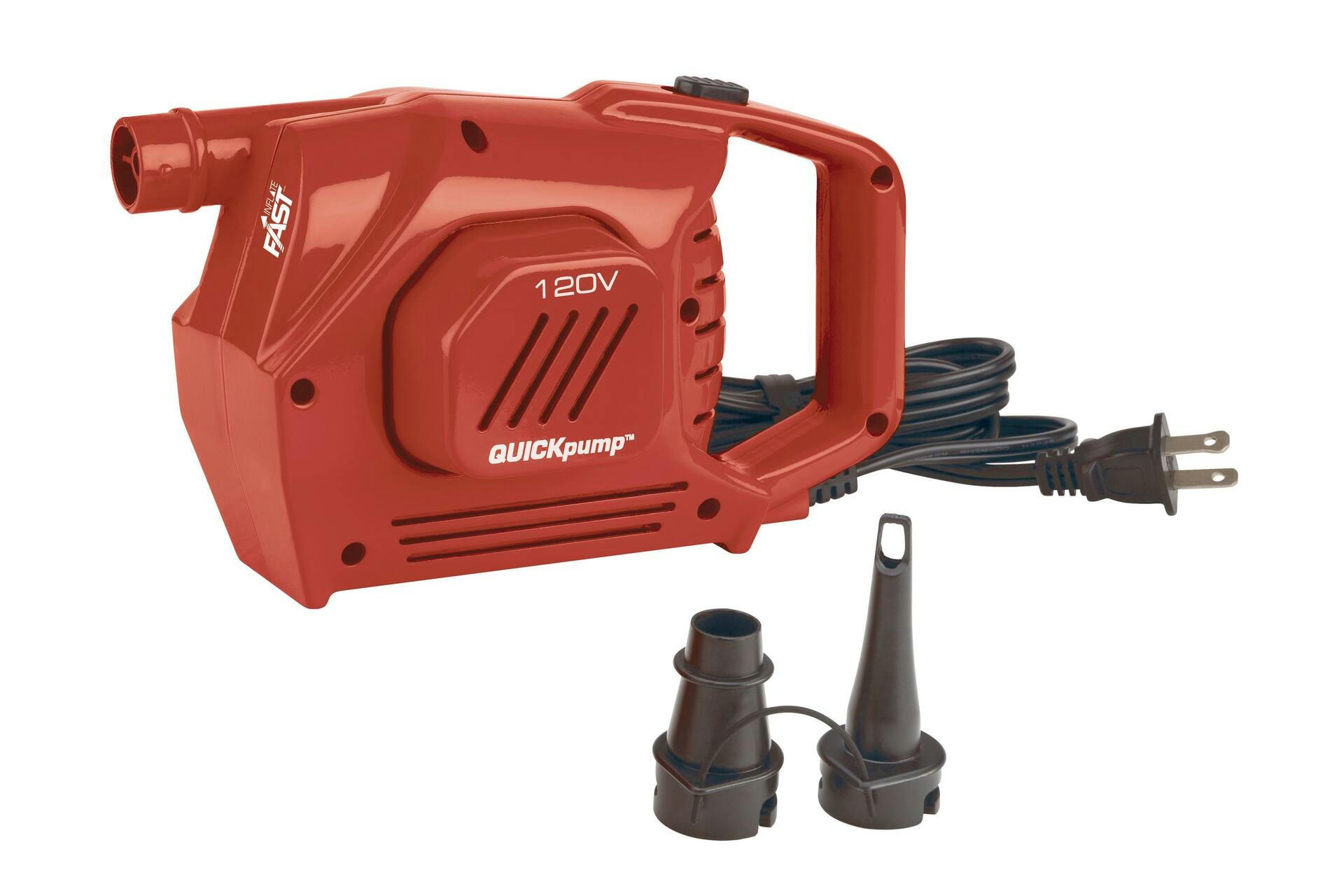 Coleman QuickPump 120V Electric Air Pump w/ 6-Ft Cord, Inflates/Deflates Airbeds & Toys
