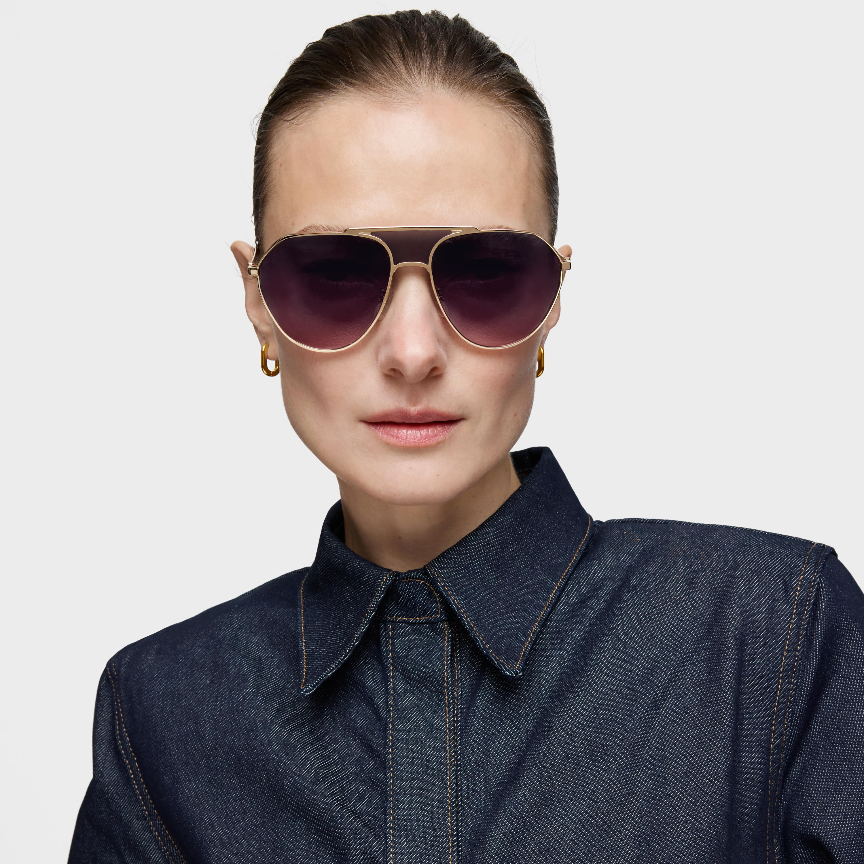 Gafas de sol dorado rosa TOUS Pilot