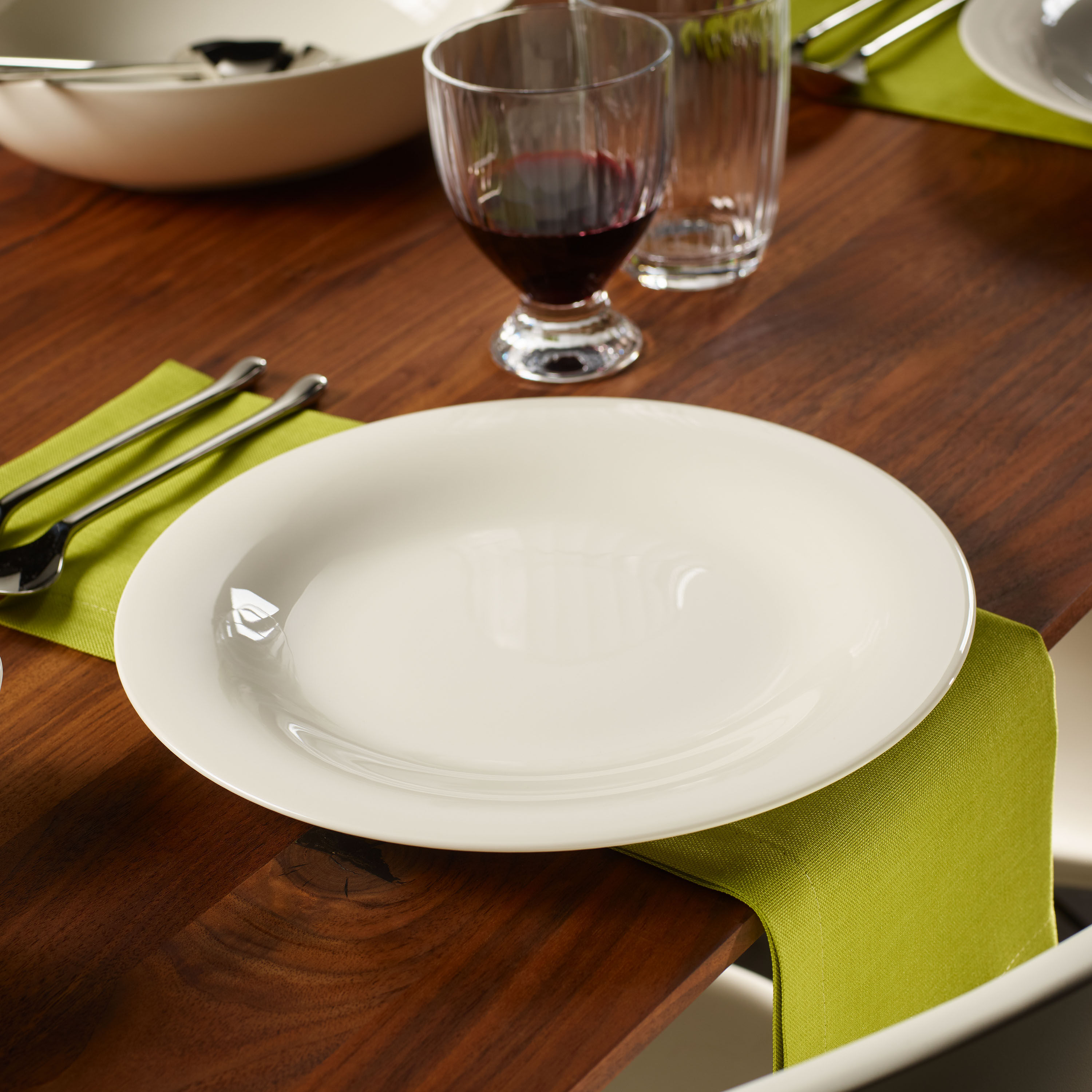 New Cottage Dinner plate - White, 10.6'', Premium Porcelain