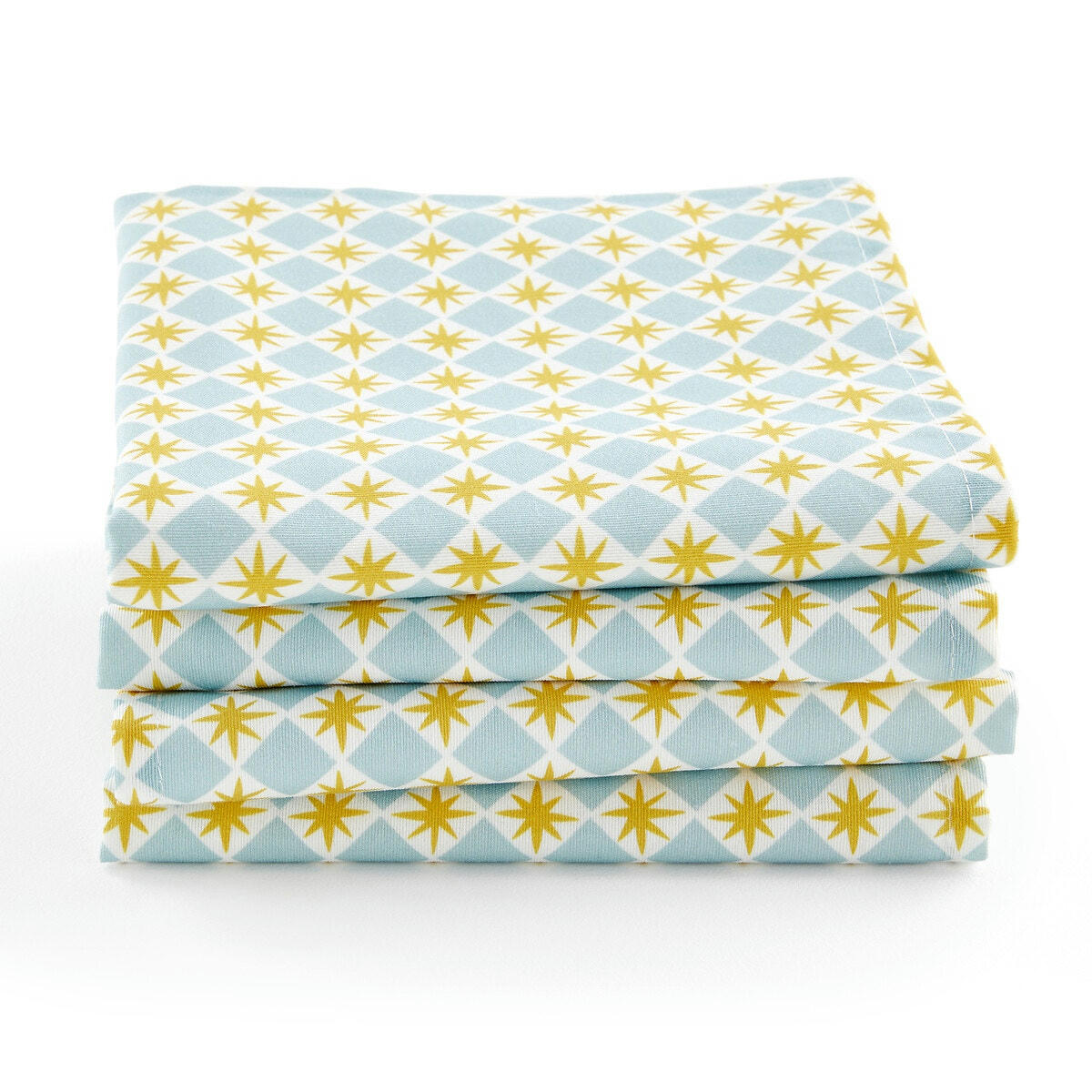 Lot de 4 serviettes de table polycoton, Augusta