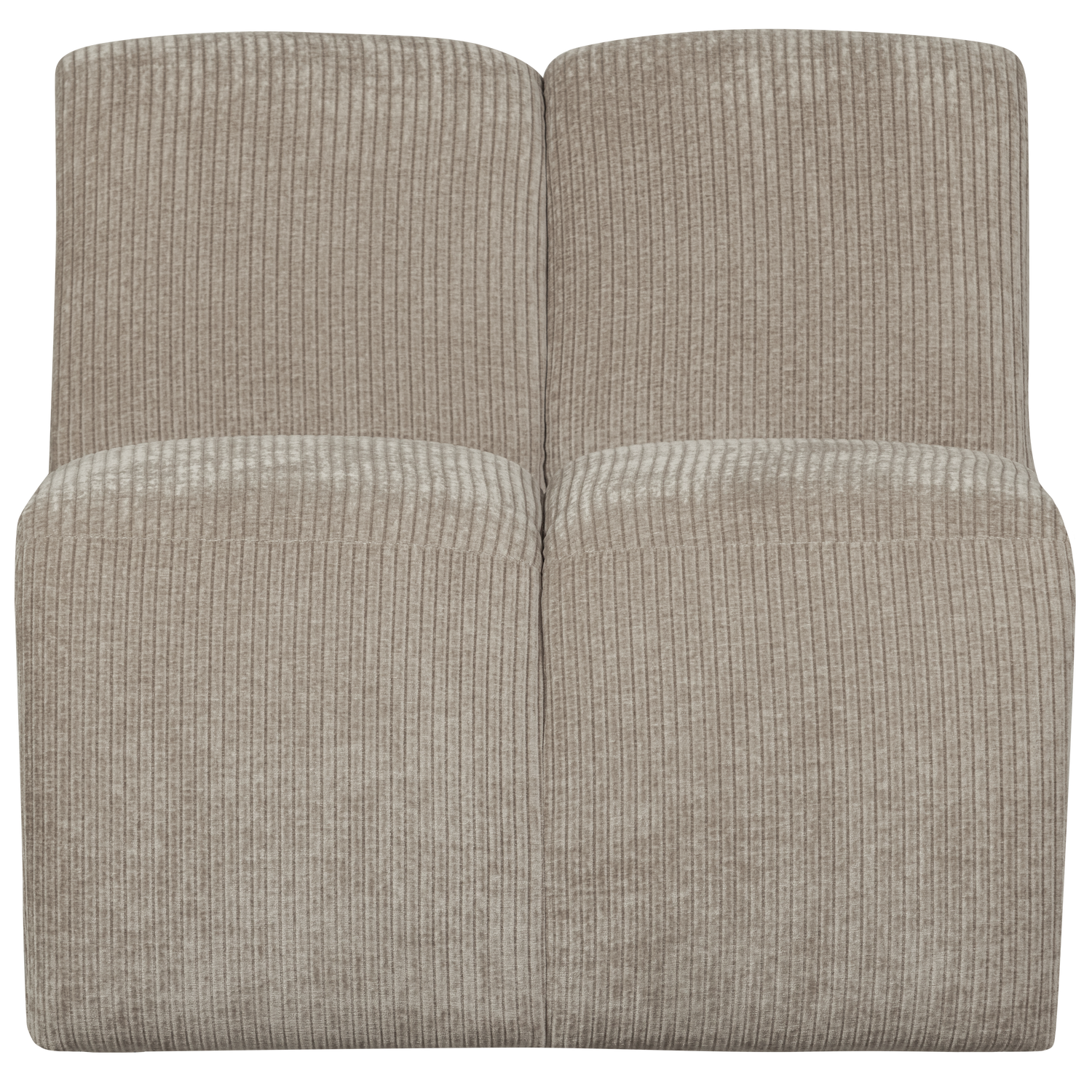 WOOOD 1-zits bank Mojo - Ribstof - Donker Zand - 74x80x97