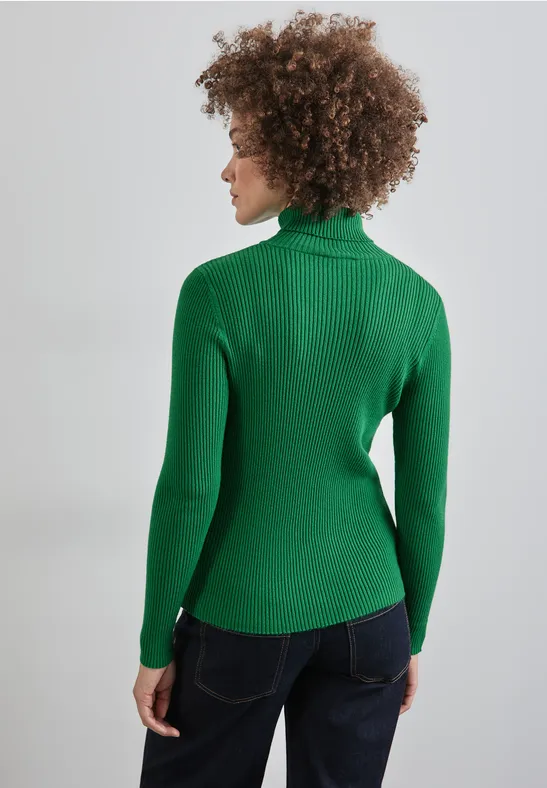Basic Rollkragen-Pullover