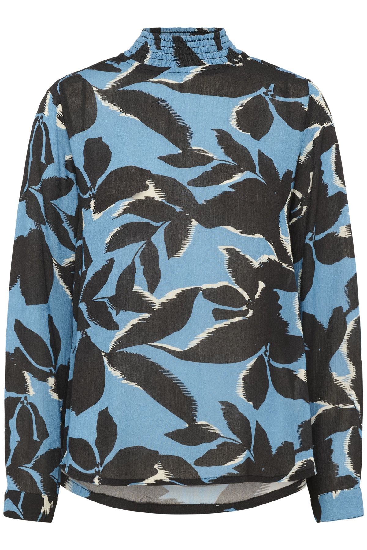 Kaffe KAamber High Smock Neck Print Blouse