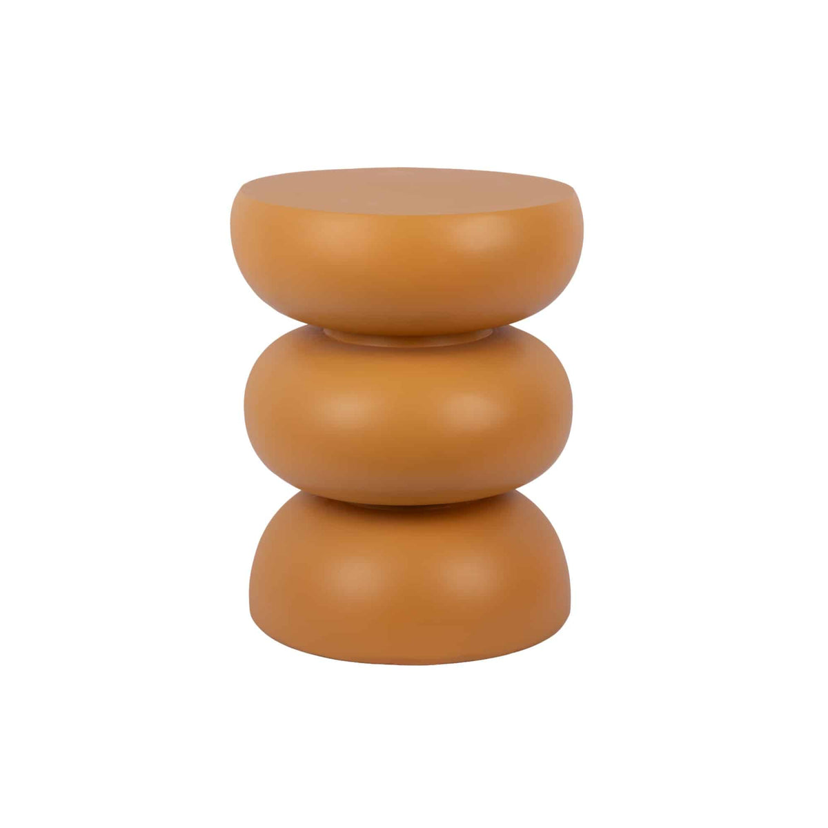 Leitmotiv kruk Curva - geel - Ø35.5cm