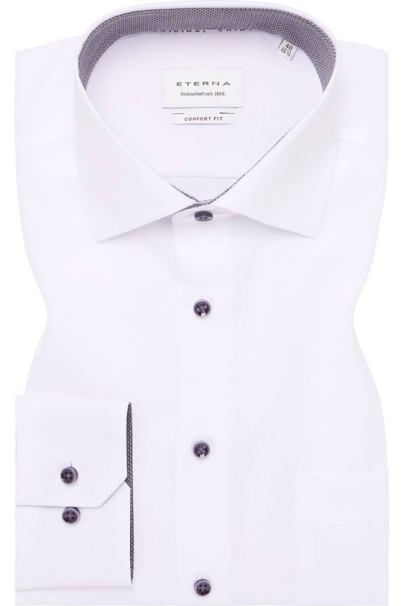 ETERNA Comfort Fit Hemd weiss, Einfarbig