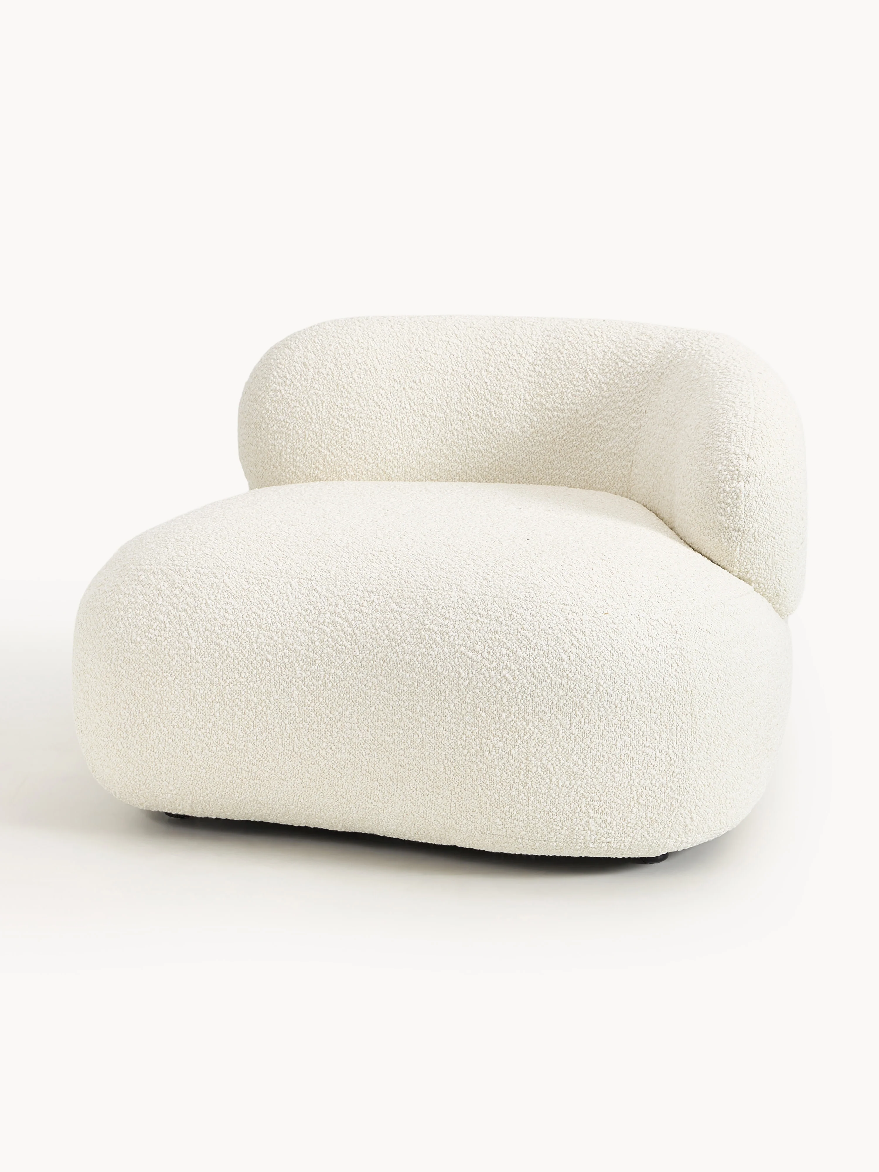 Bouclé-Loungesessel Alba