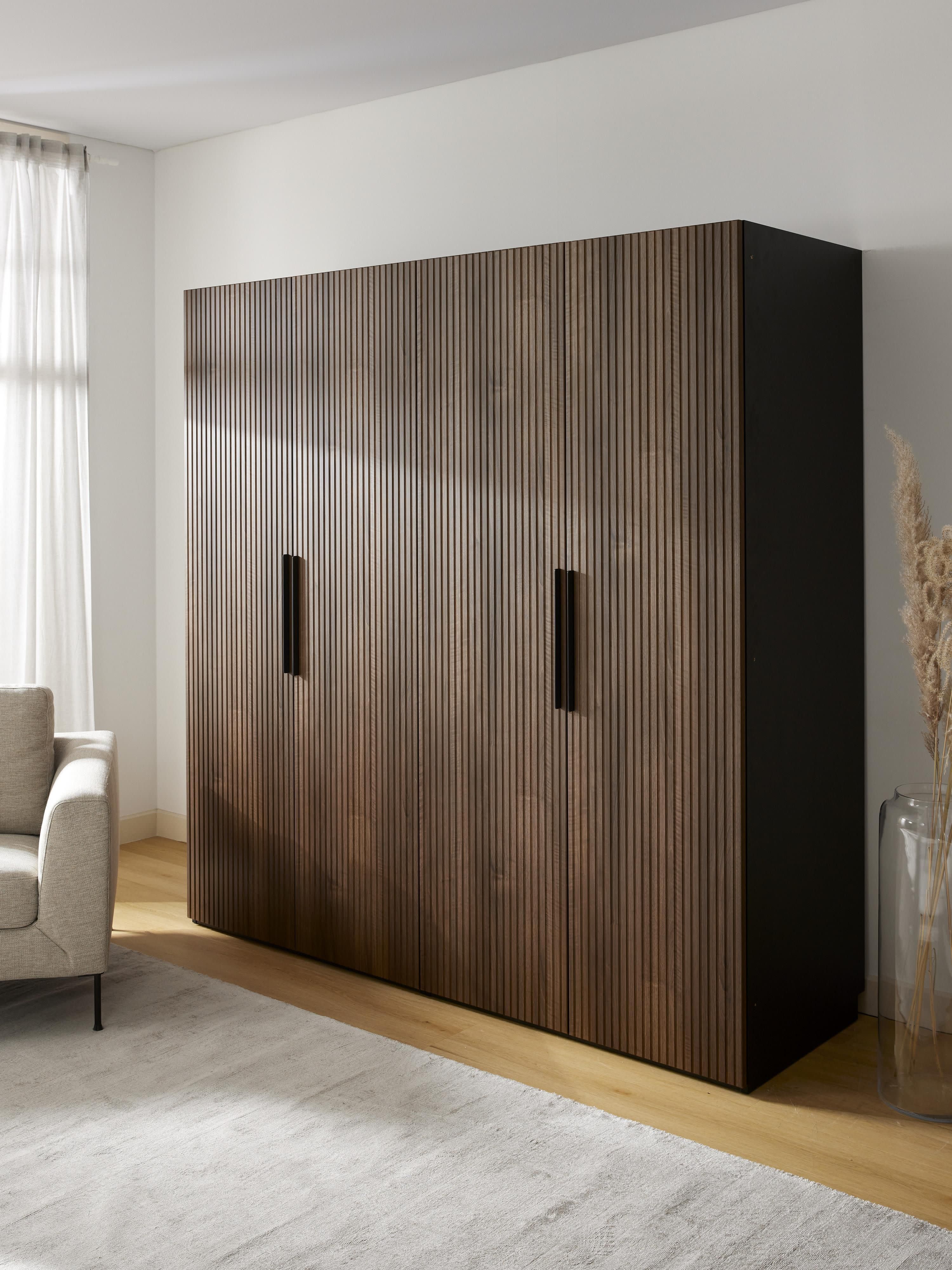 Modularer Drehtürenschrank Simone, 200 cm Breite, in verschiedenen Größen