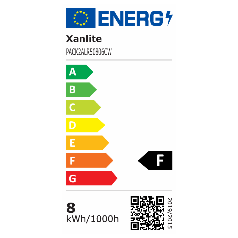 Ampoule LED E14 blanc neutre 806 lm 8 W 2 pièces XANLITE