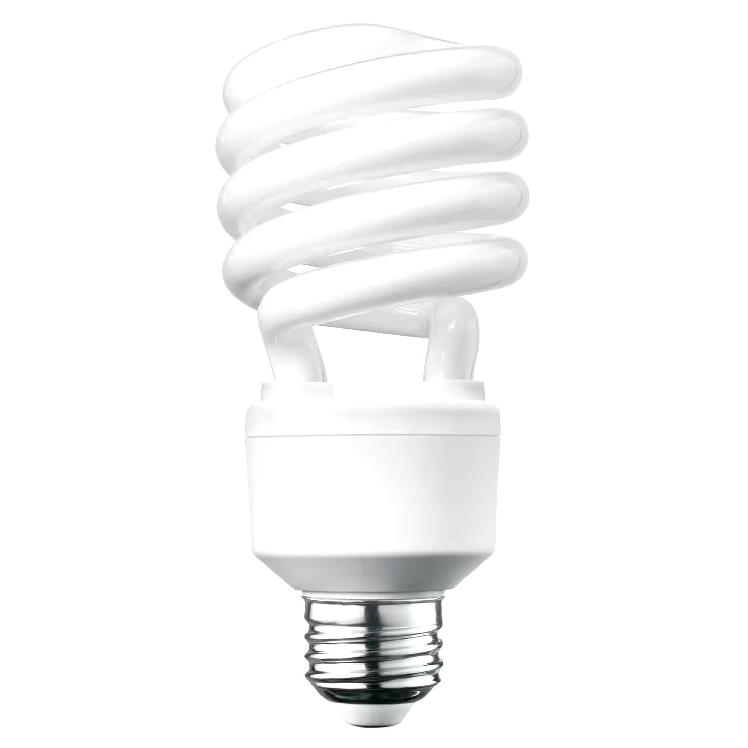 CFL Non-Dimmable Light Bulbs, Daylight, 100W, 3-pk