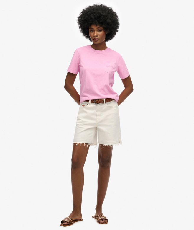 Essential Logo Garment Dye Pocket T-Shirt