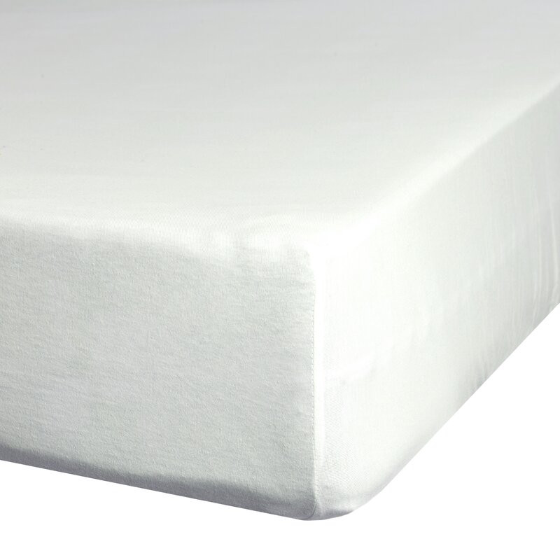 Prześcieradło jersey 3 z gumką 220x200 kremowe na wysoki materac 30 cm