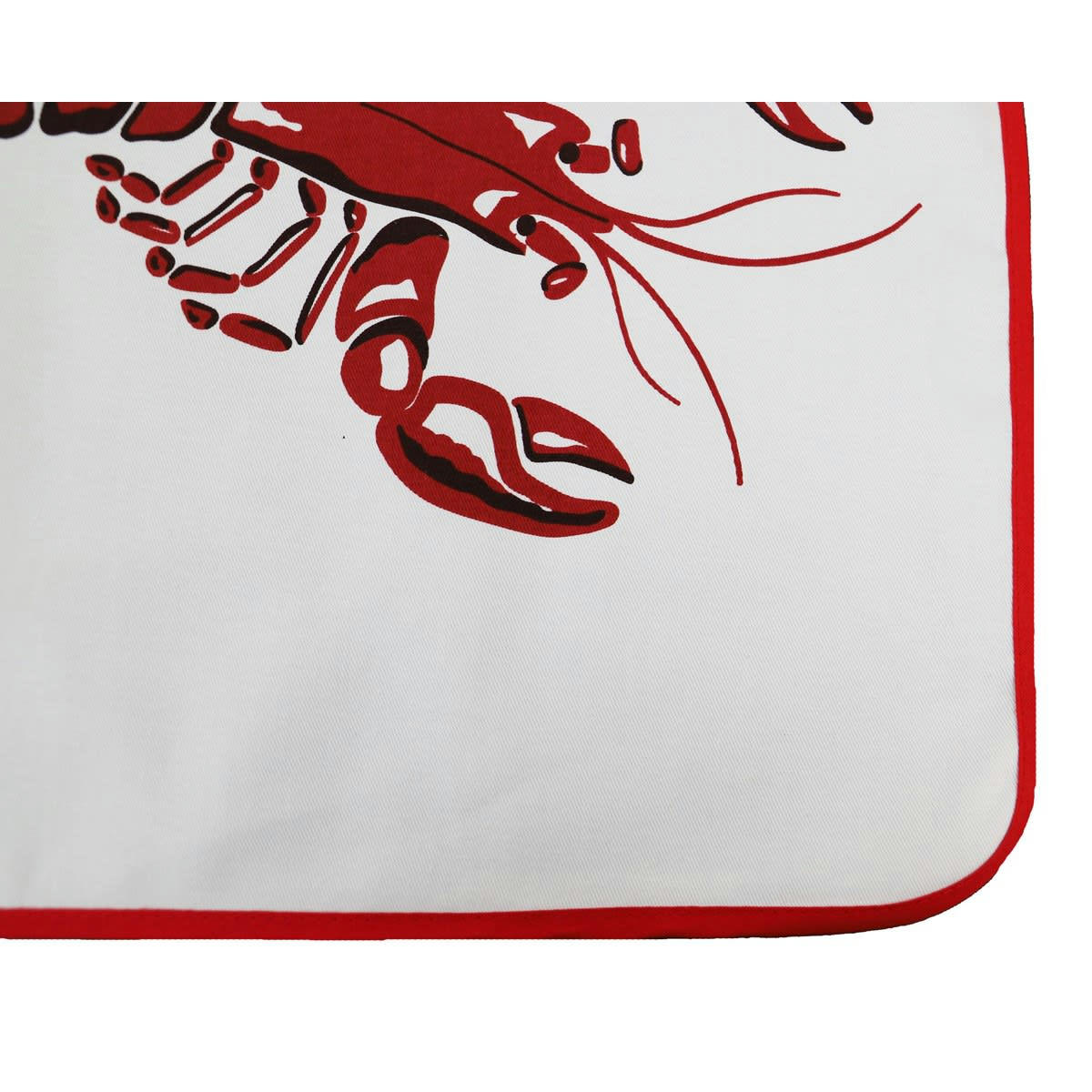 - Lot de 2 bavoirs impriméable en coton rouge foncé