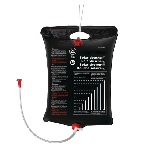 Solardusche, 20 Liter, schwarz
