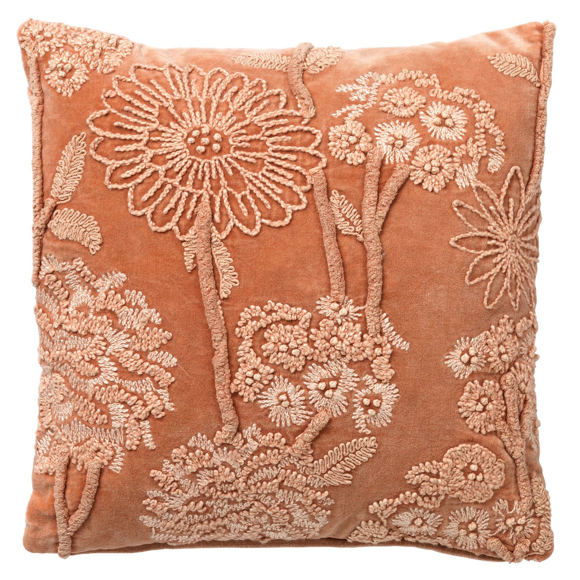 MARLENE | sierkussen 45x45 cm | Muted Clay | roze | Hoii | met duurzame kussenvulling