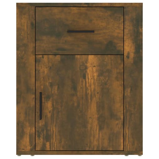 NNEVL Bedside Cabinet Smoked Oak 50x36x60 cm Engineered Wood