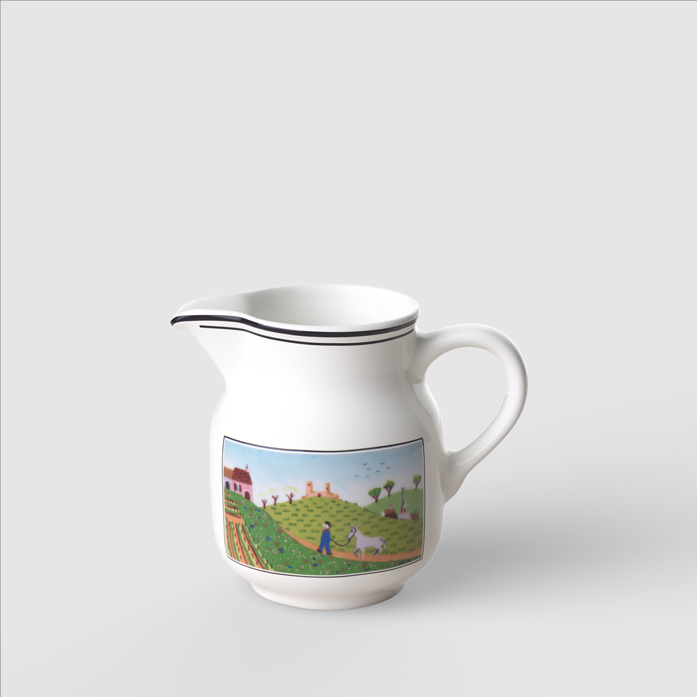 Design Naif Creamer - Multi-colored, 7.2 oz, Premium Porcelain