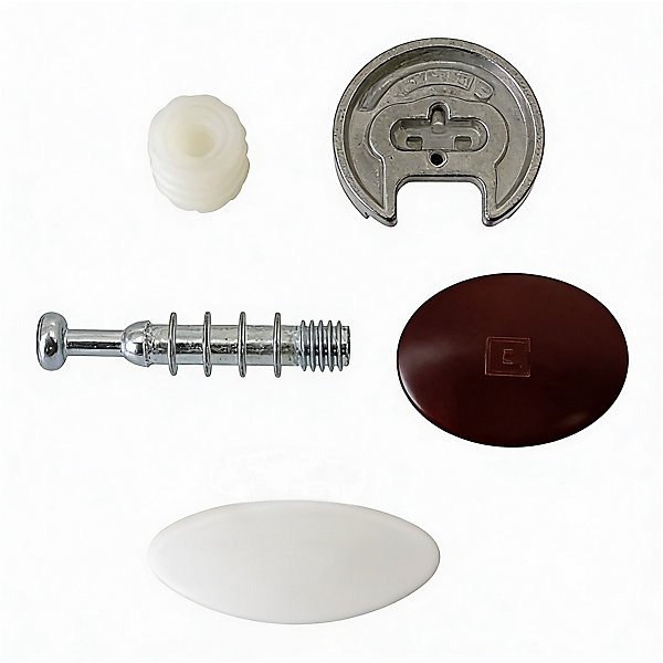 2 ferrures d'assemblage   Goujon ø25 x H. 12 mm