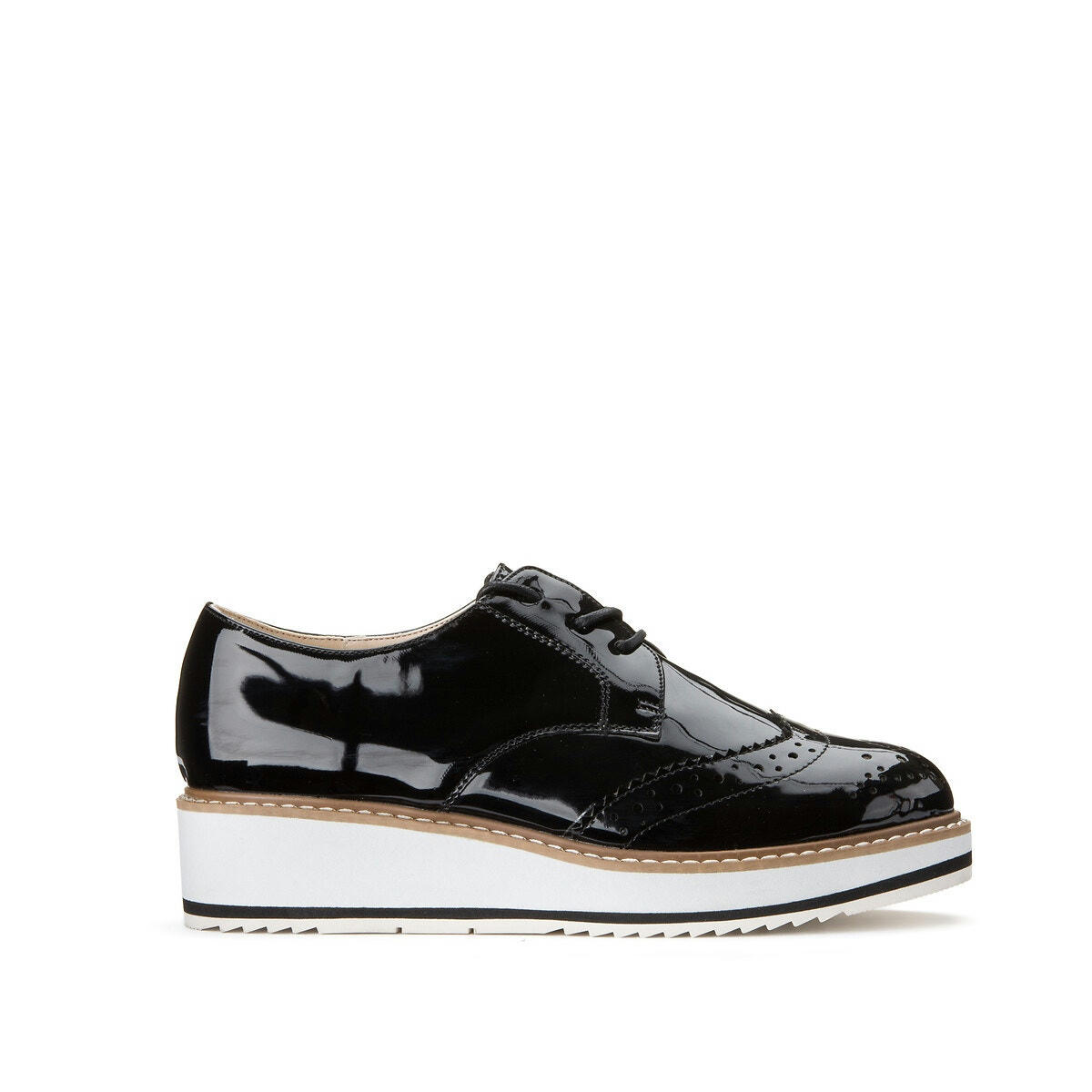 Derbies compensés en vernis