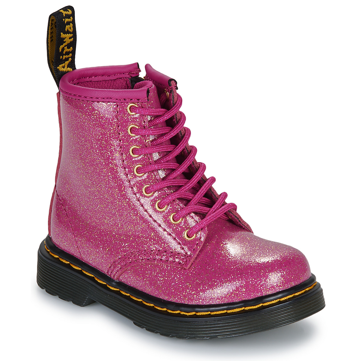 Dr. Martens - 1460 T Fuchsia Silver Nebula Glitter - Pink