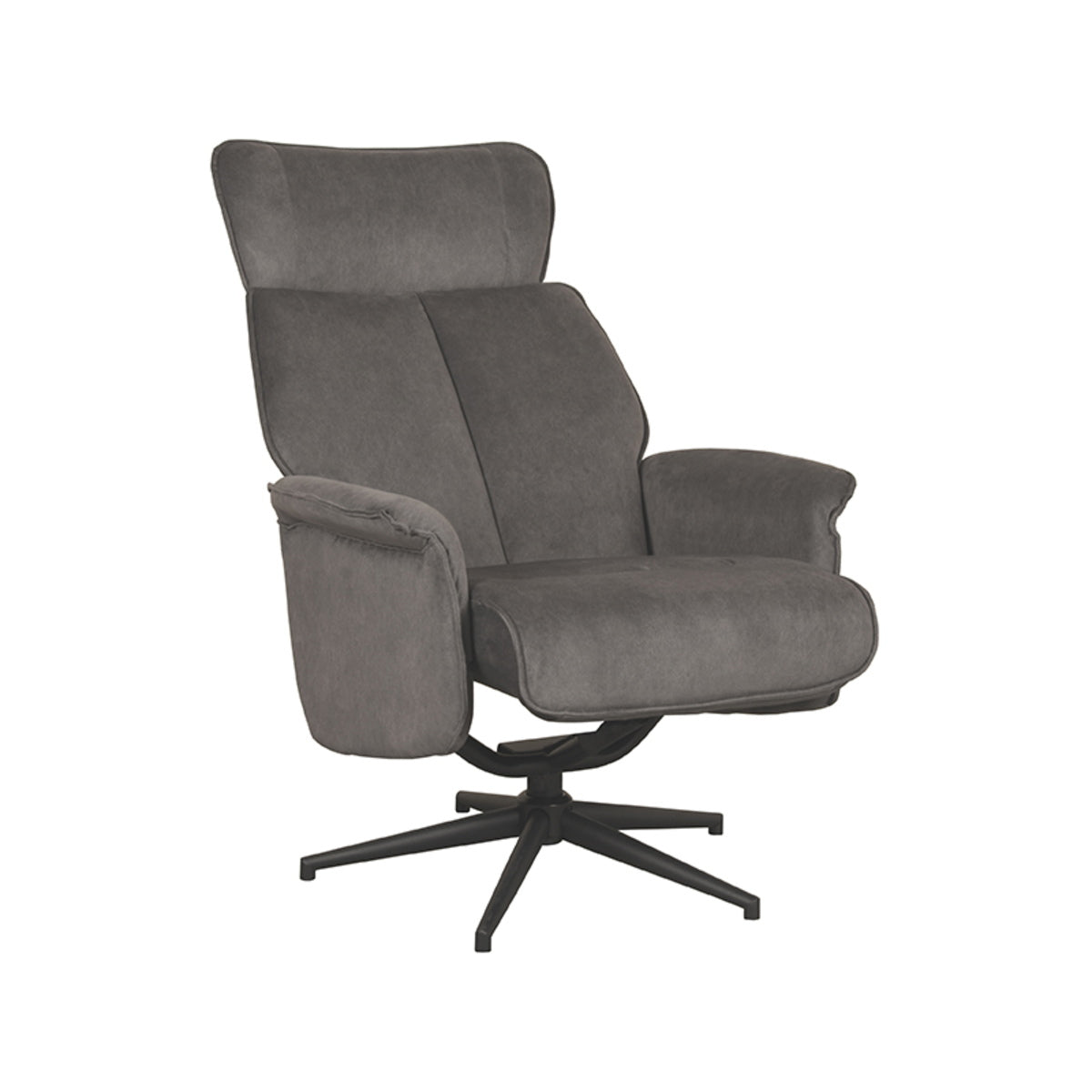 LABEL51 Relaxfauteuil Verdal - Antraciet - Draaibaar