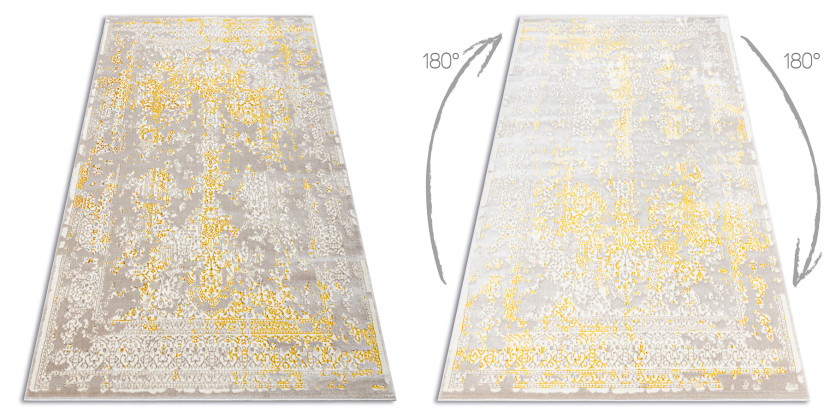 Dywan CORE 3807 Ornament Vintage - Strukturalny, dwa poziomy 80x150 cm