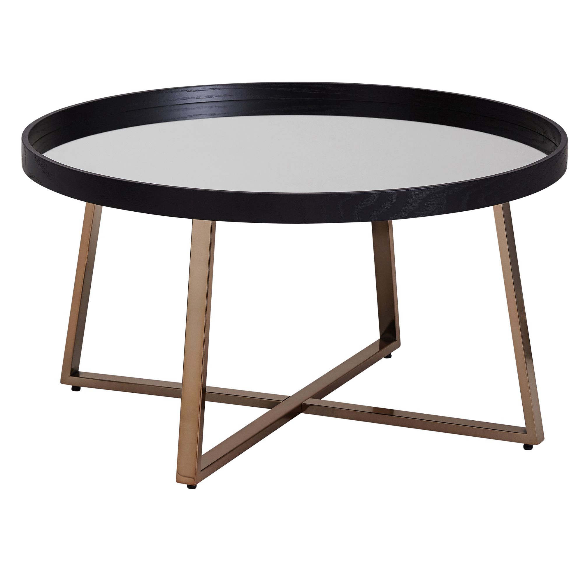FineBuy Stolik kawowy metal czarny