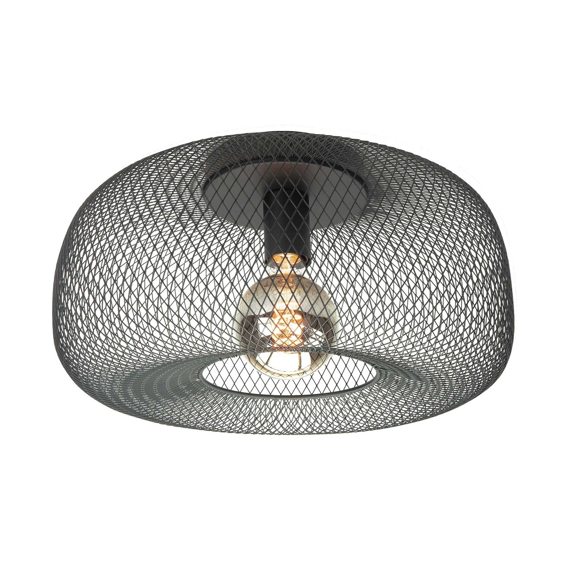 Highlight plafondlamp Honey - 1 lichts - 39 x 22  cm - zwart